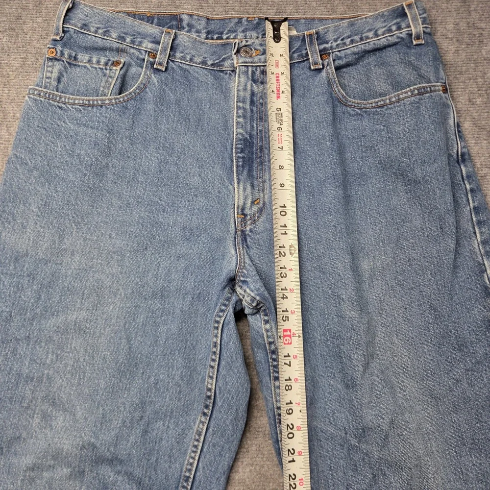 Vintage Levis 560 Jeans Mens 38x31 Made USA Loose Fit Tapered Leg Light Wash